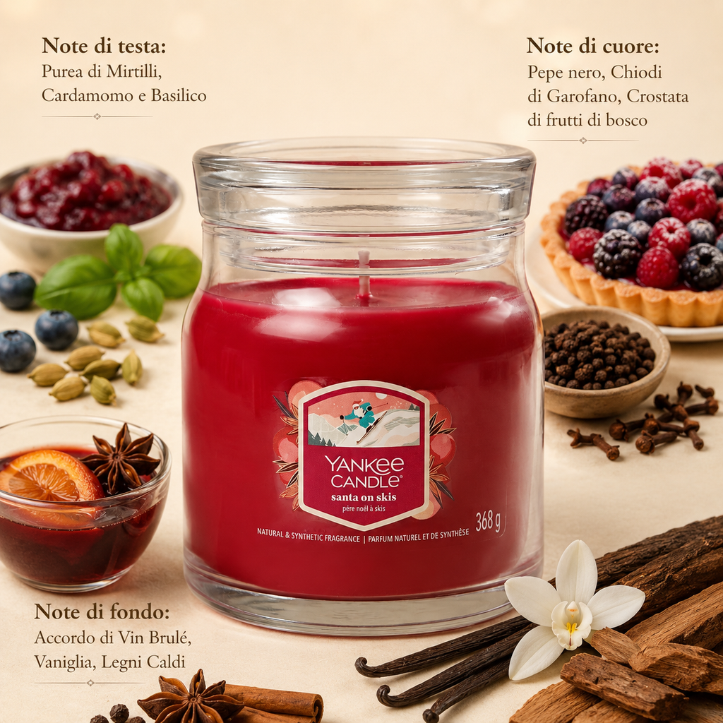 Yankee Candle Giara 368gr Santa on Skis