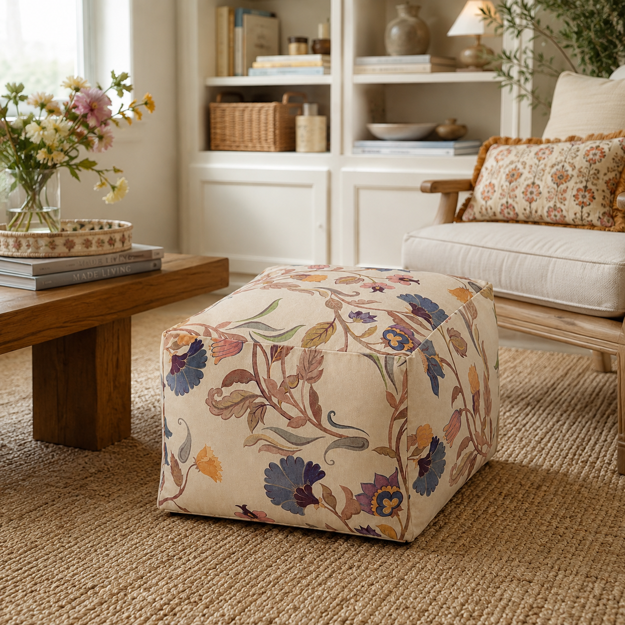 Pouf quadrato Bloomfield