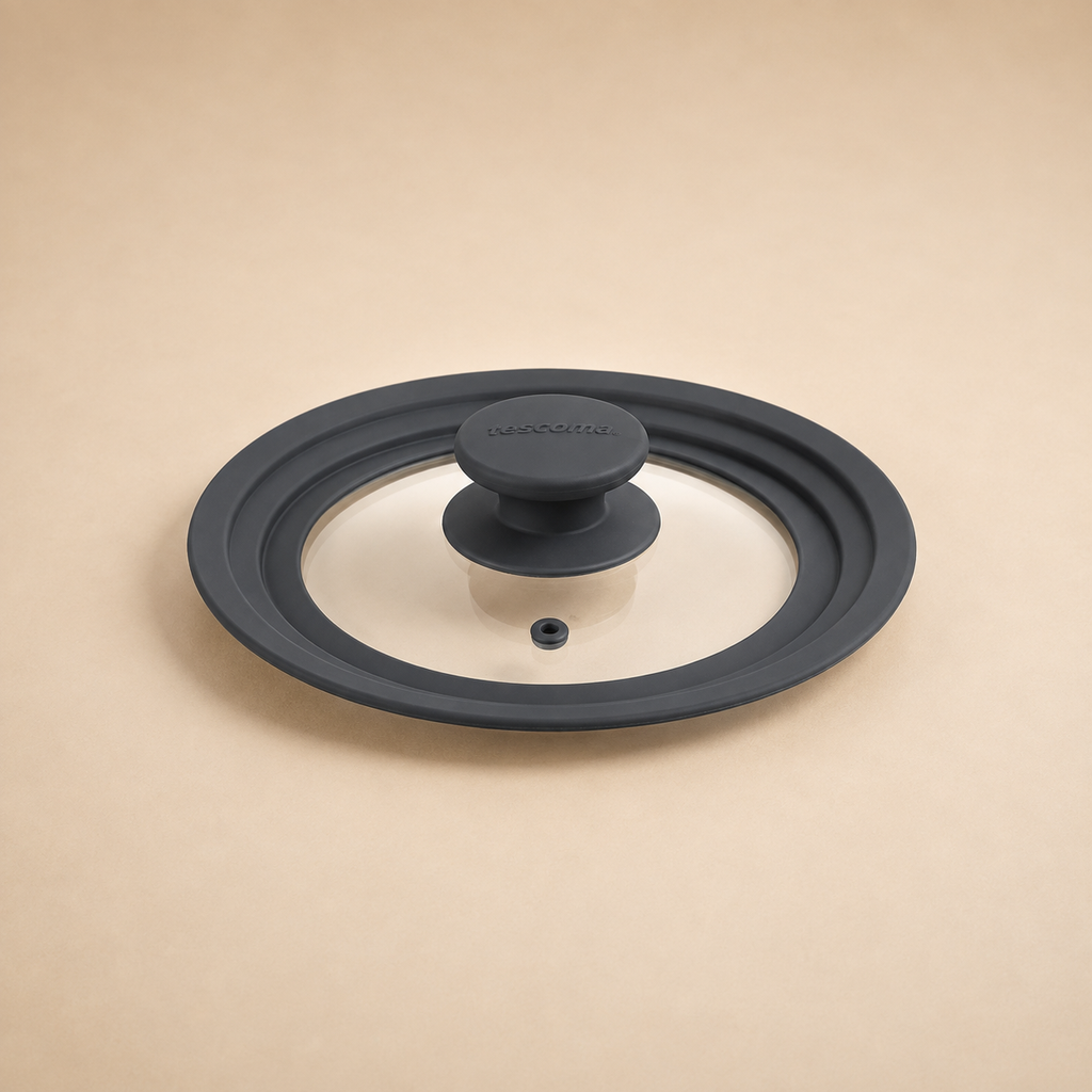 Coperchio Universale in Vetro Borosilicato e Silicone – Ø 16 / 18 / 20 cm