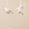 Decoro Colomba con Swarovski da Appendere – 13 cm