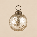 Sfera Vintage in vetro argento