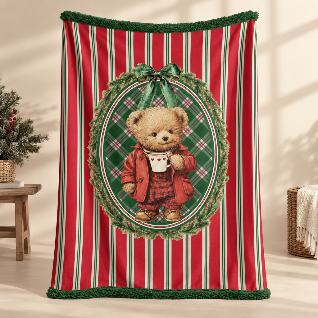 Plaid Teddy Bear Blanc Mariclò 160 x 220 cm