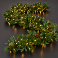 Festone EDG con pigne con 300 LED 280cm