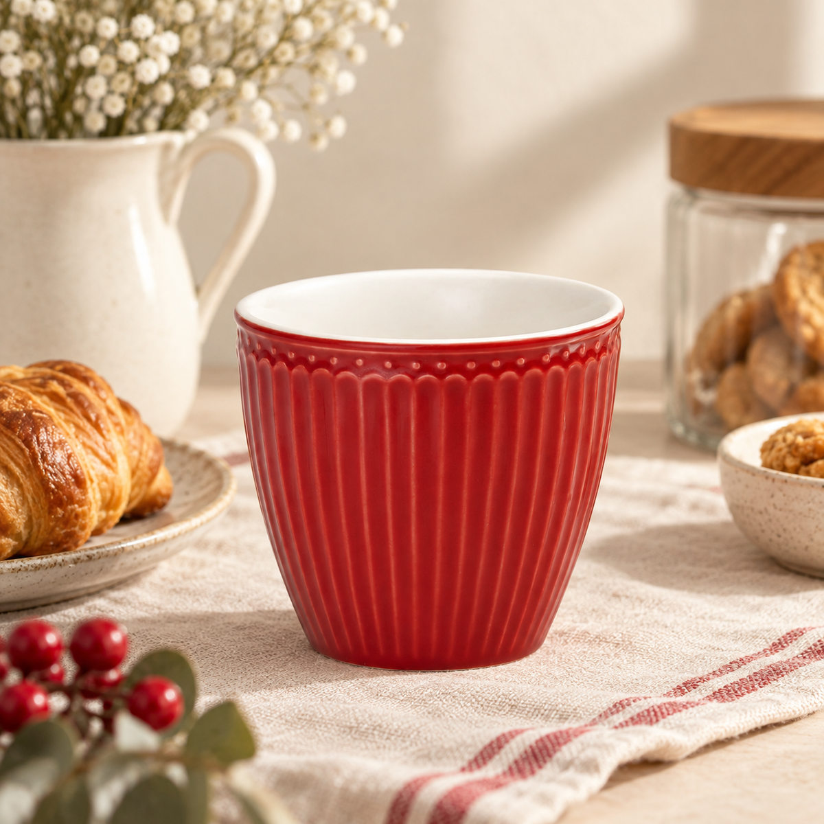 Latte cup Alice rossa