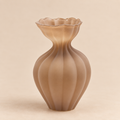 Vaso Design EDG Flow in Vetro Opaco Marrone Chiaro Ø 19,5 x H 30,5 cm