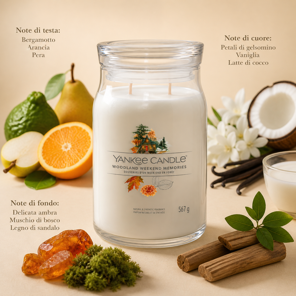 Yankee Candle Giara 567gr Woodland Weeekend Memories