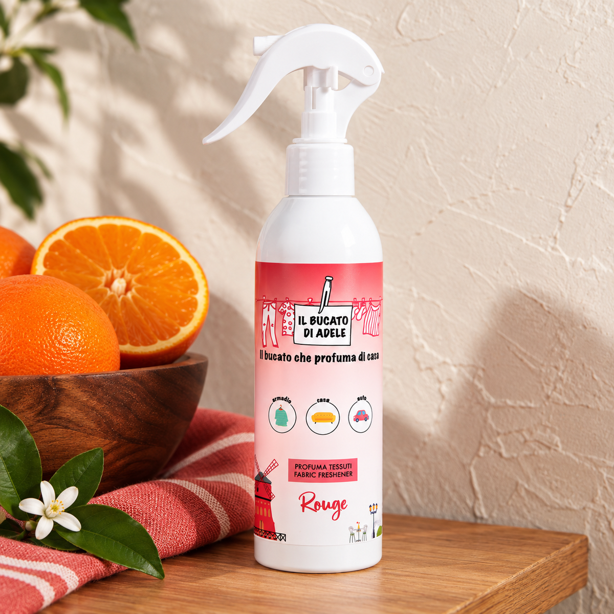 Spray tessuti Il bucato di Adele Rouge