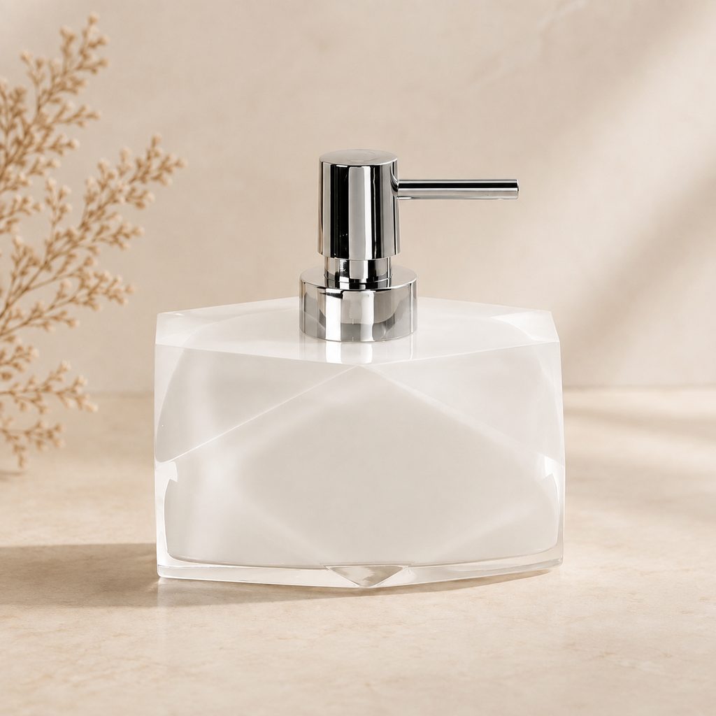 Dispenser Sapone Chanelle Bianco – 11,5 x 7,8 x H 12,6 cm