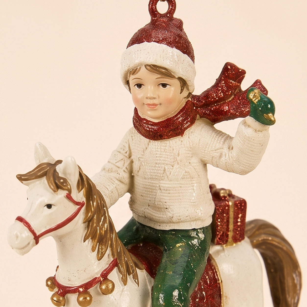 Bimbo su Cavallo a Dondolo