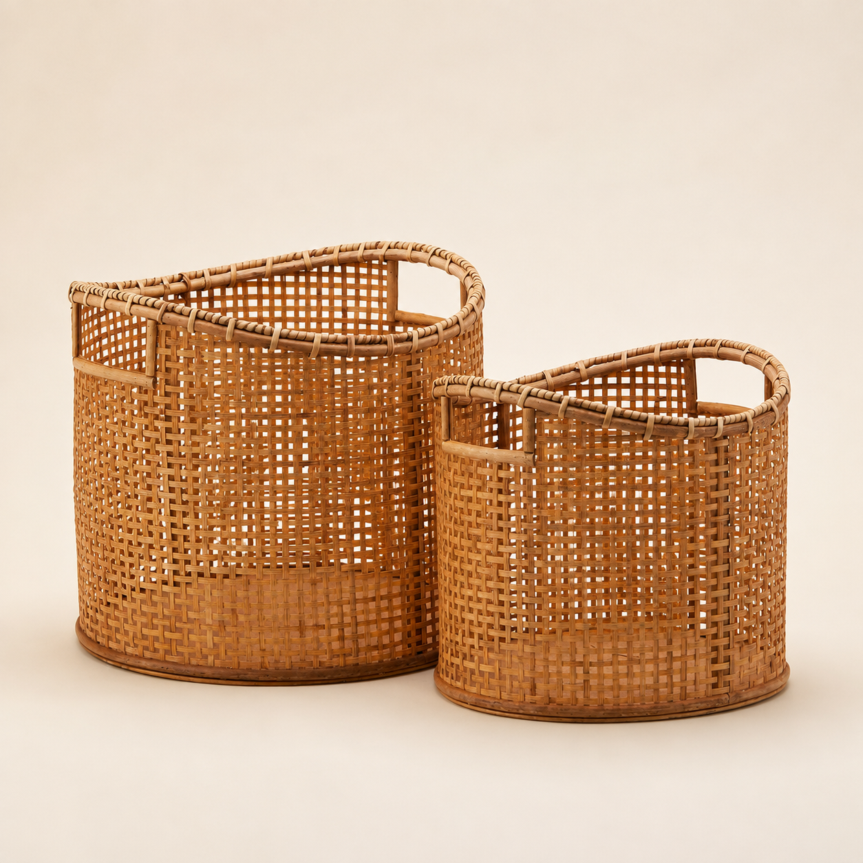 Cesto Rotondo in Bamboo – Disponibile H 27 o H 32 cm
