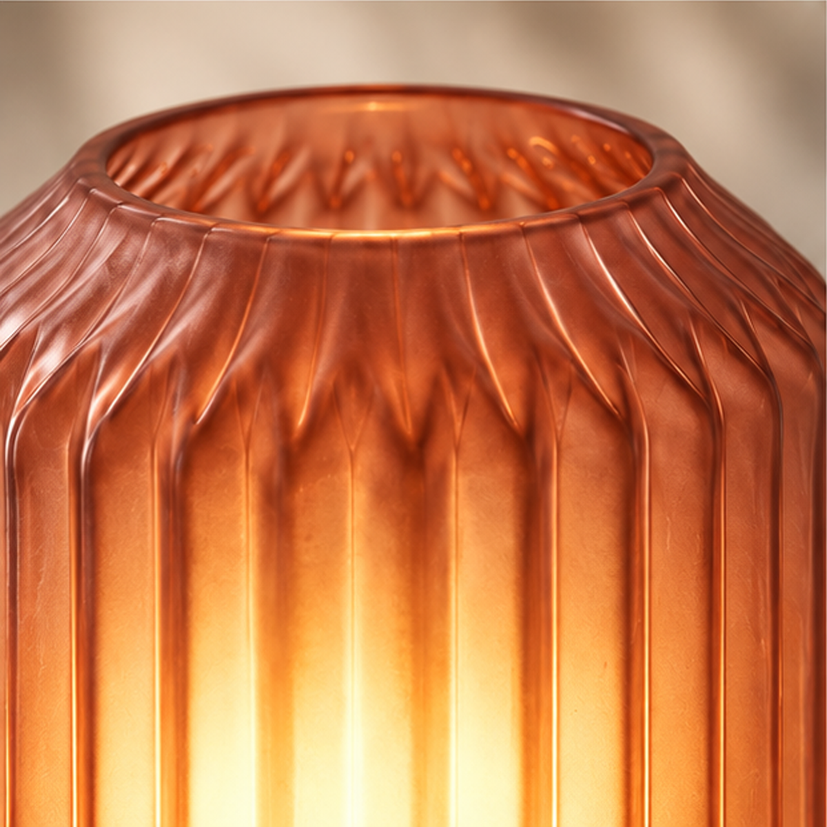 Lampada da Tavolo Bright Lamp Rosa Antico Ø 13 x H 17 cm – Vetro Modellato a Mano