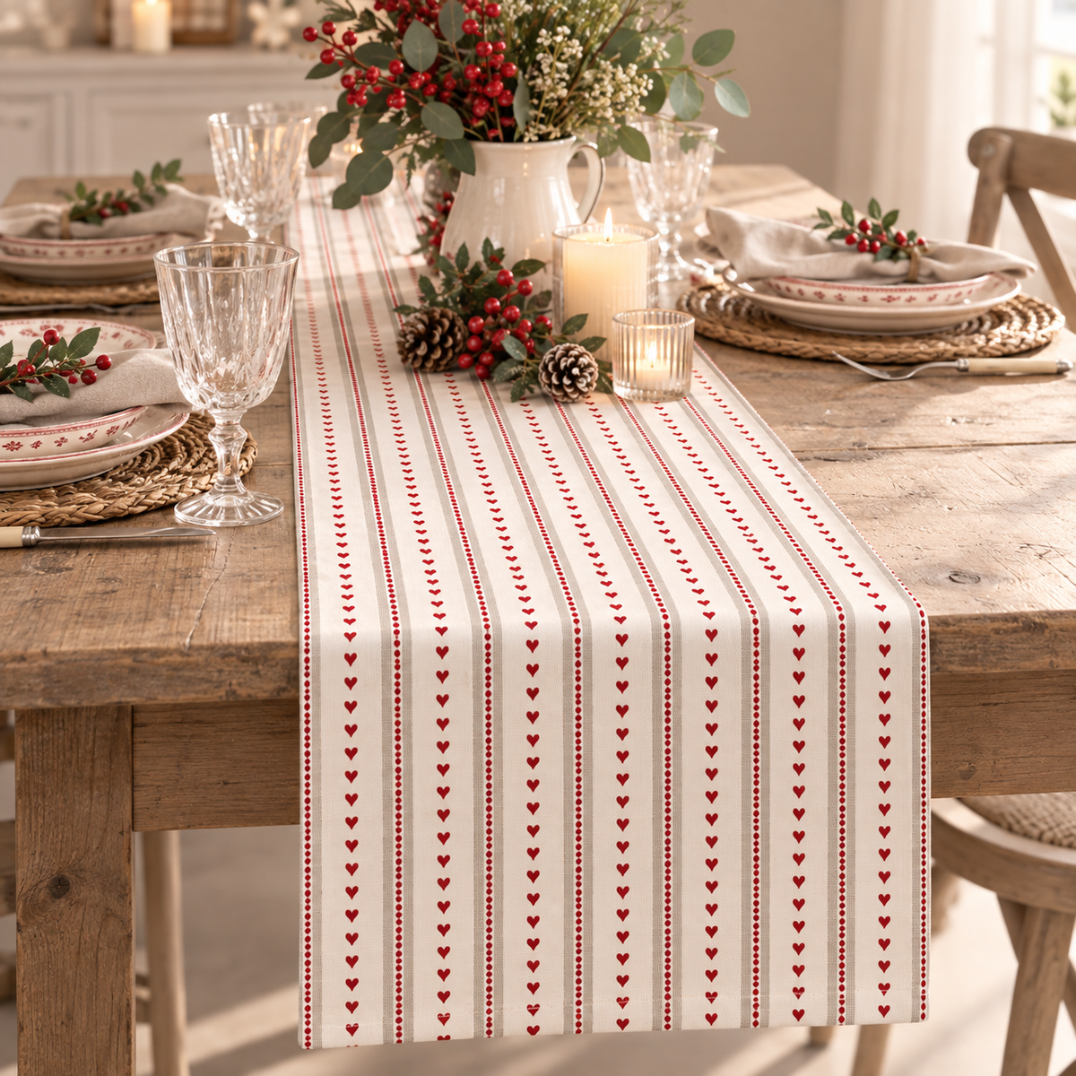 Runner da Tavola Esther GreenGate Rosso 30 x 220 cm