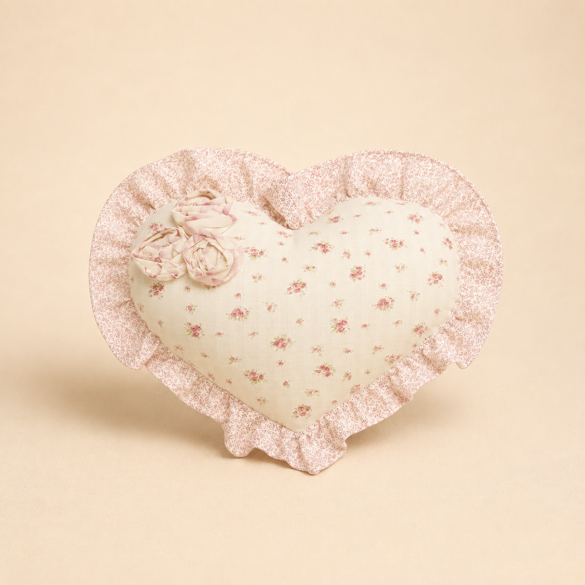 Cuscino cuore patchwork