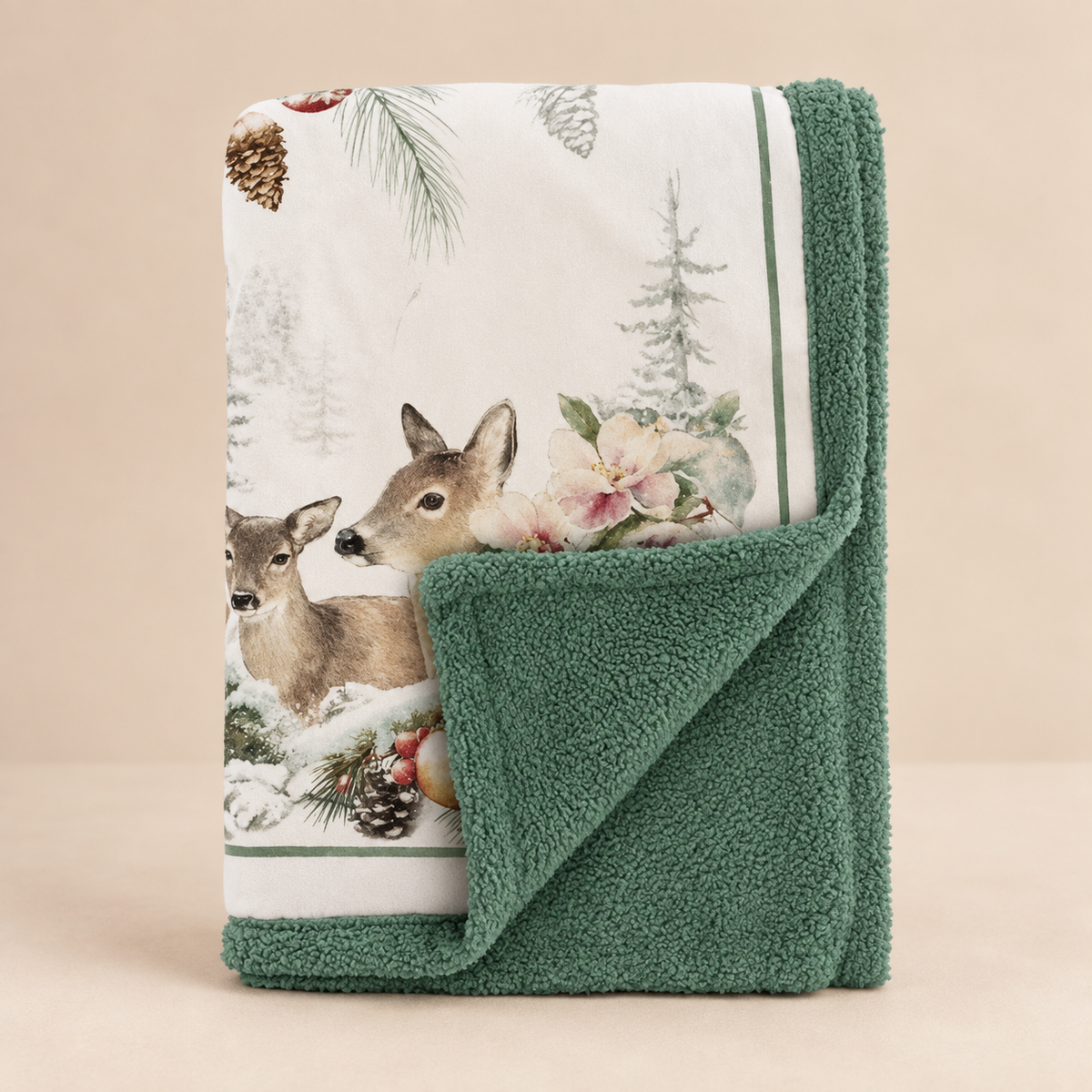 Plaid Sherpa Giardino d'Inverno 150 x 200 cm