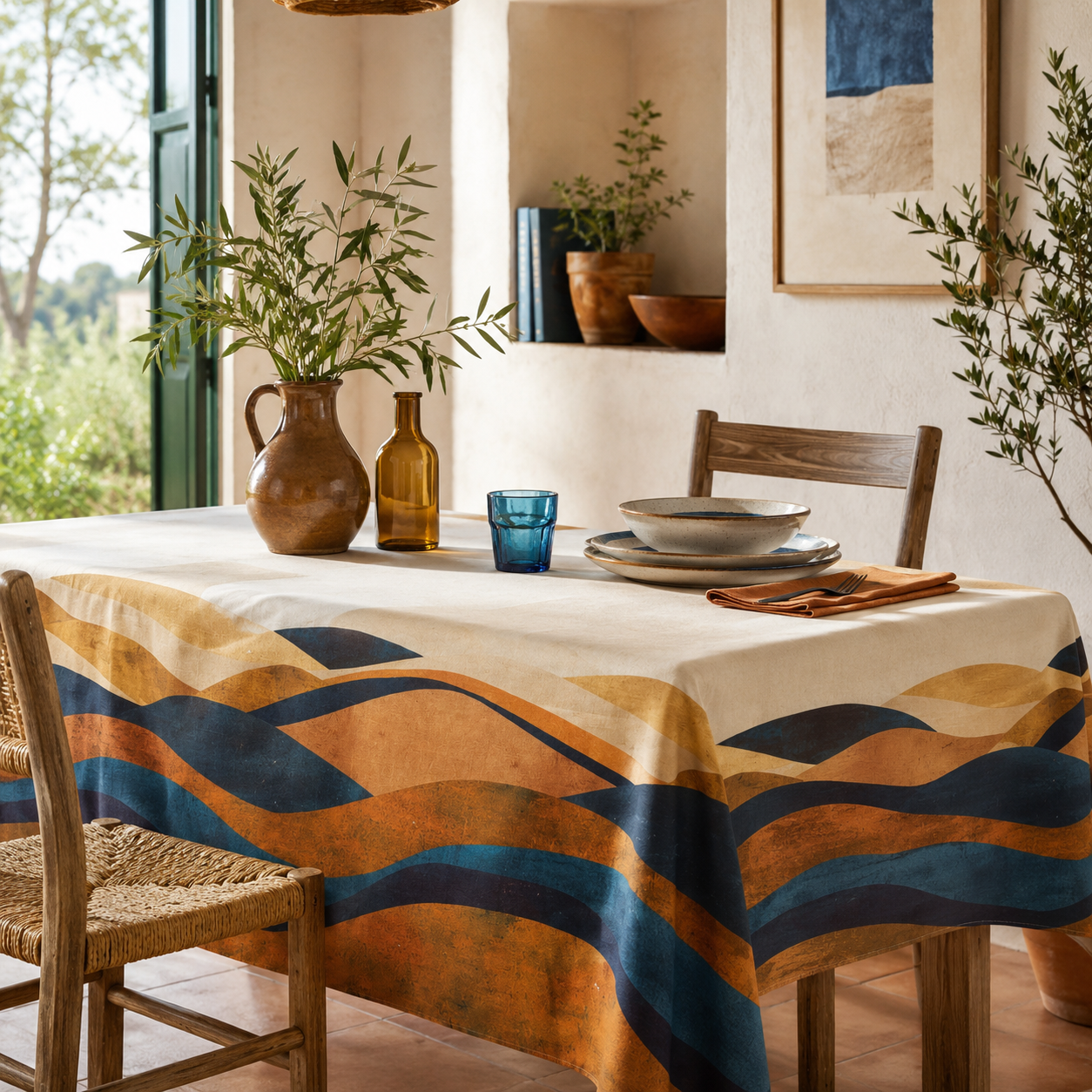 Tovaglia antimacchia Lipari 155x320cm
