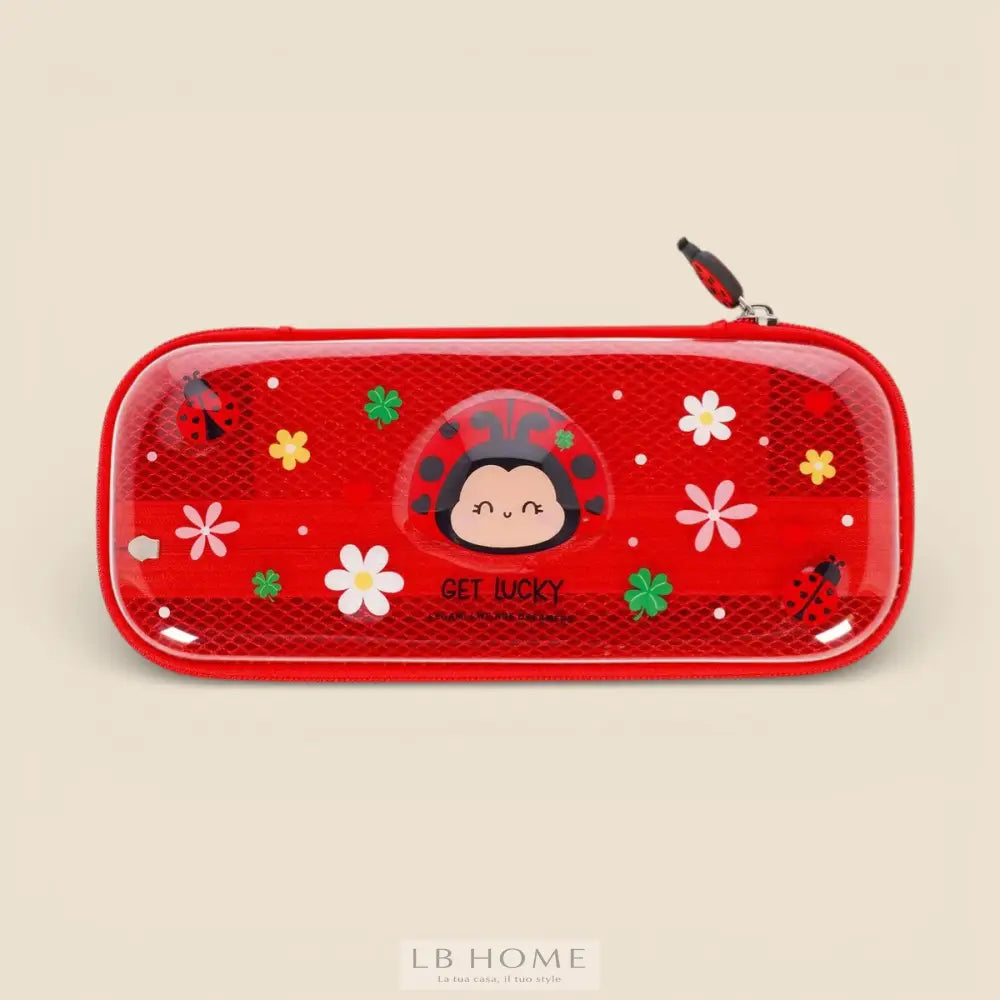 Astuccio Trasparente Rigido Ladybug - WonderWow Cartoleria