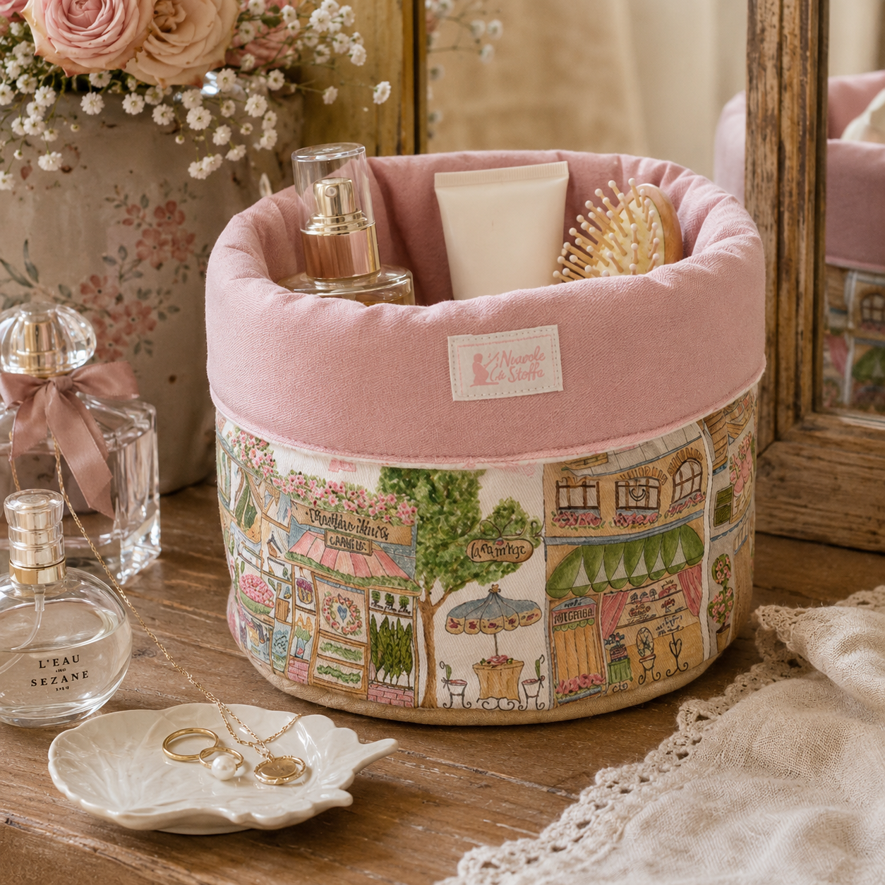 Cestino La vie en rose