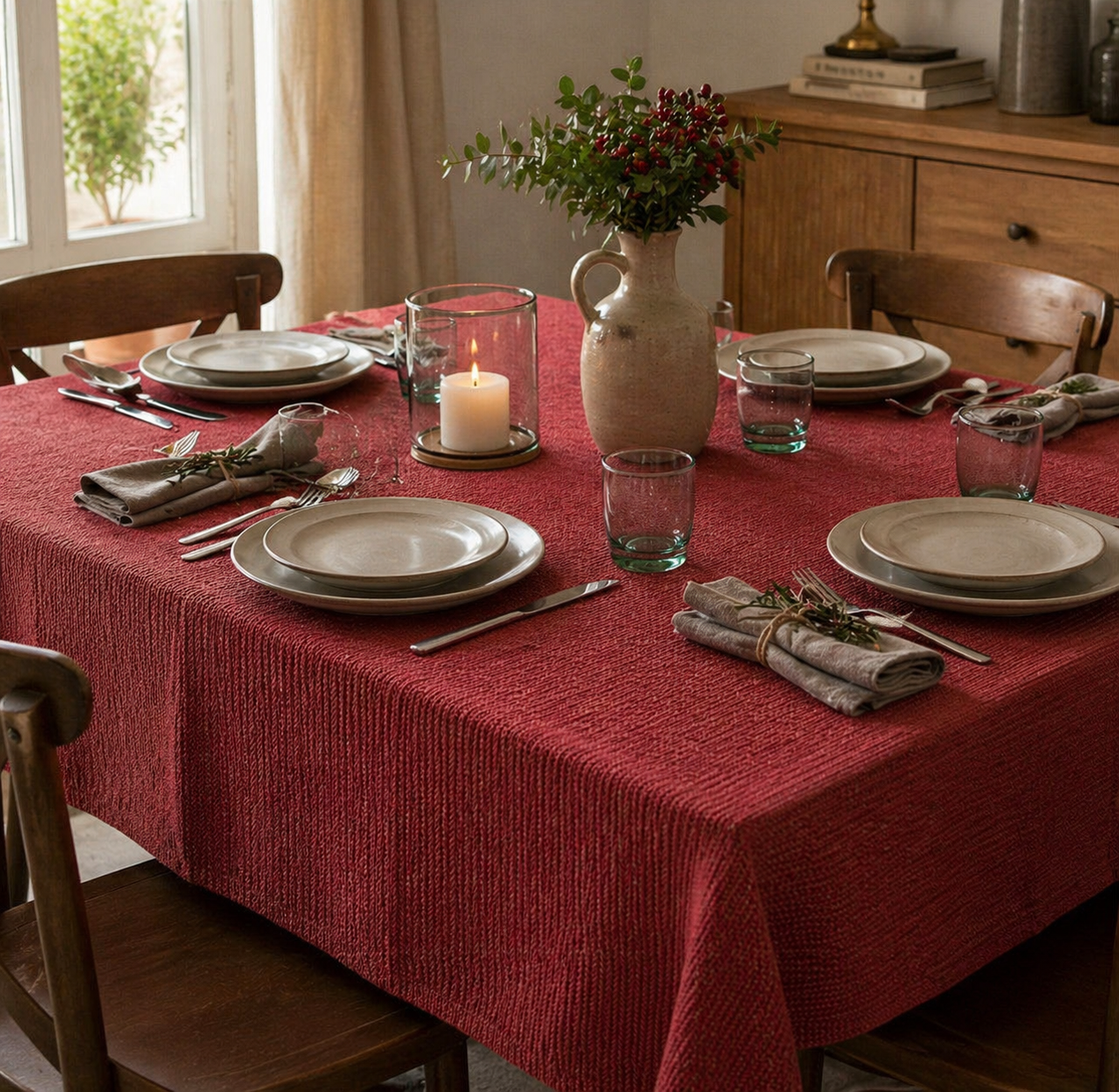 Tovaglia Alicia 130x170cm rossa