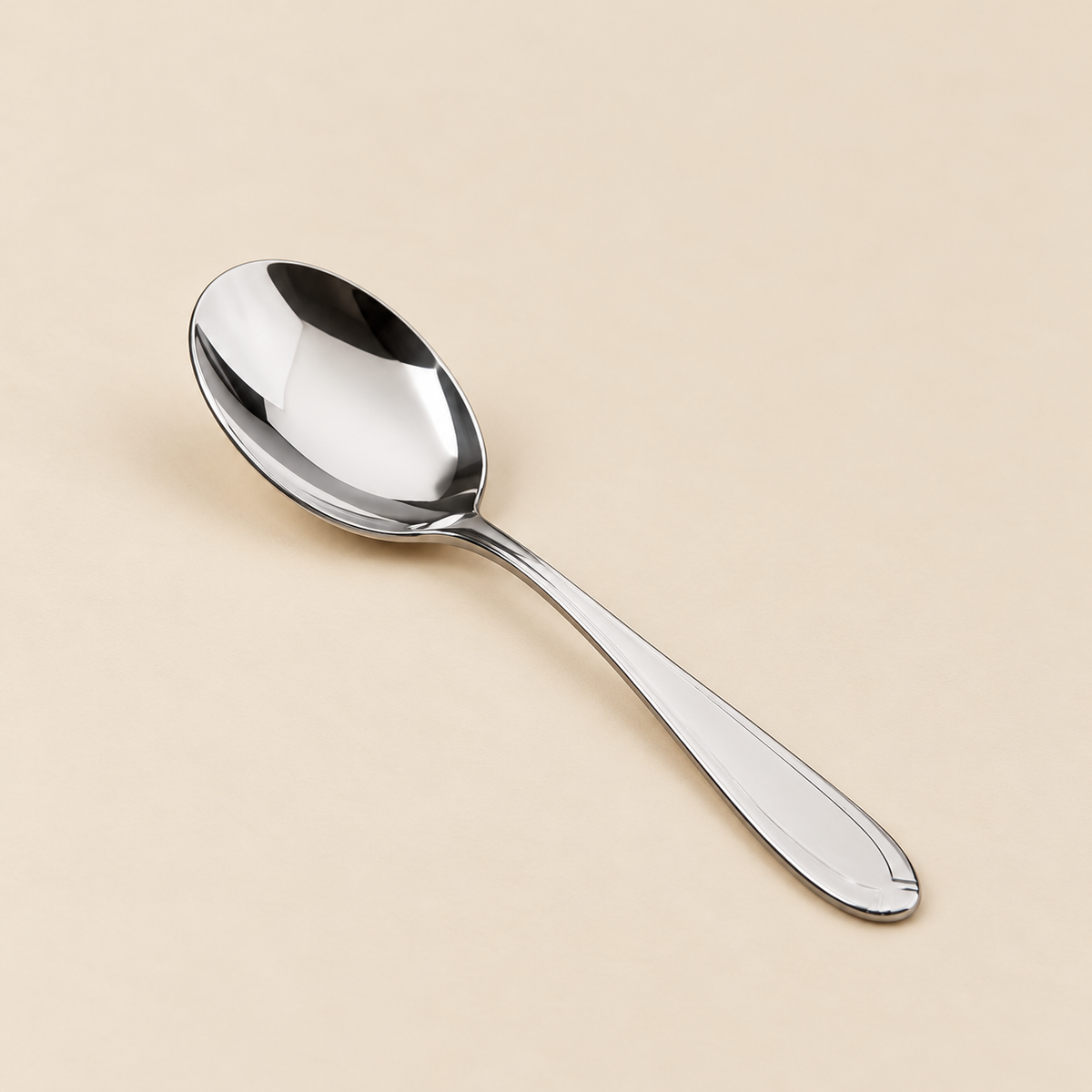 Set 6 Cucchiaini da Caffè in Acciaio Inox Lucido – Design Classico ed Elegante