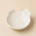 Ciotola Gallina in Ceramica Bianca – 14 x 17 x H 15 cm