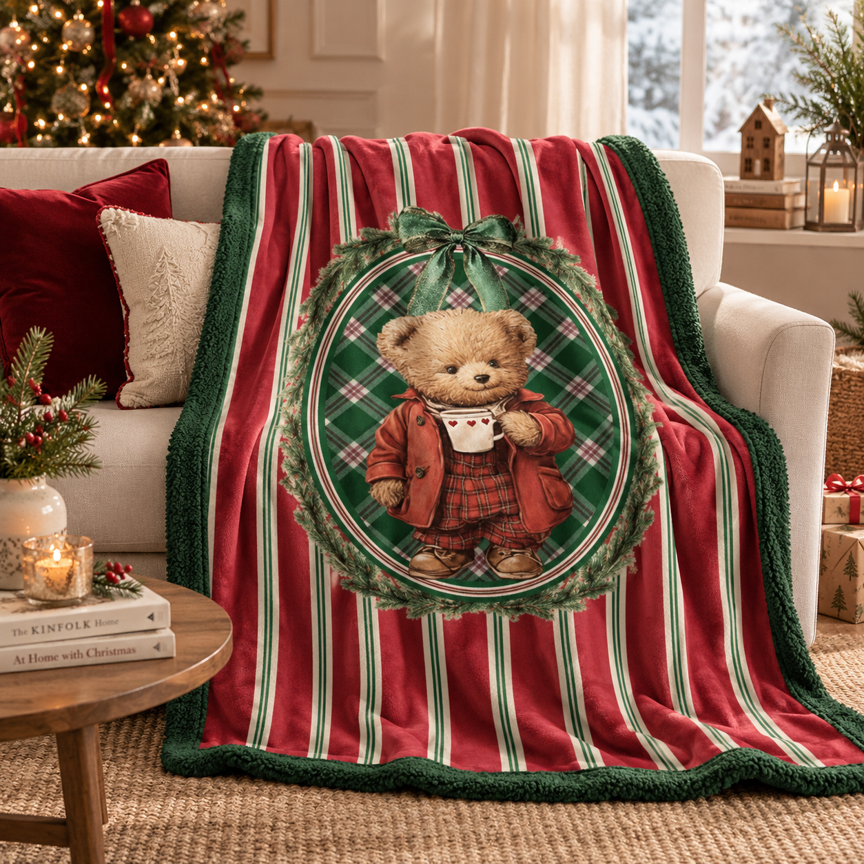 Plaid Teddy Bear Blanc Mariclò 160 x 220 cm