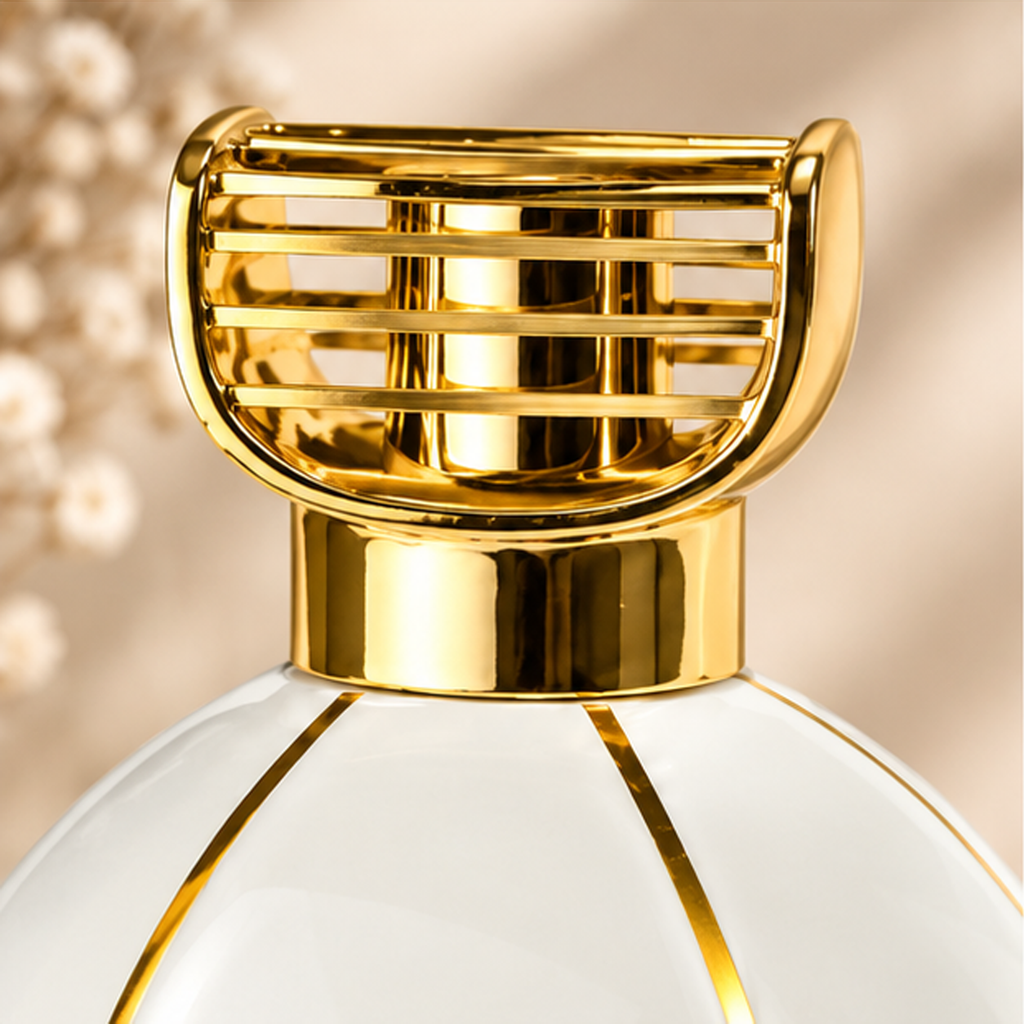 Lampada Catalitica Vogue Baci Milano Bianco e Oro 1 Litro – Maroc & Roll