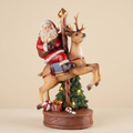 Babbo Natale con led Happy Santa renna