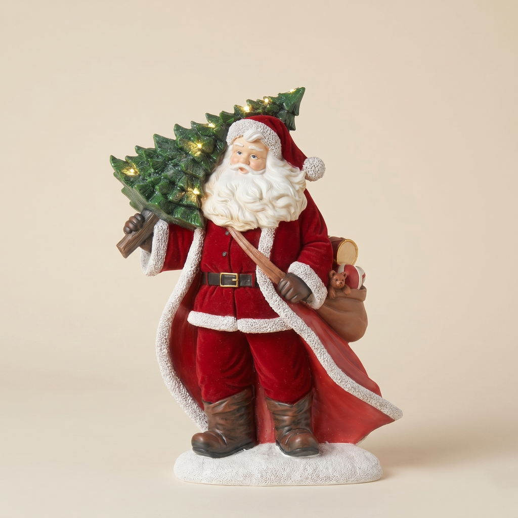 Babbo natale Santa is Here con led