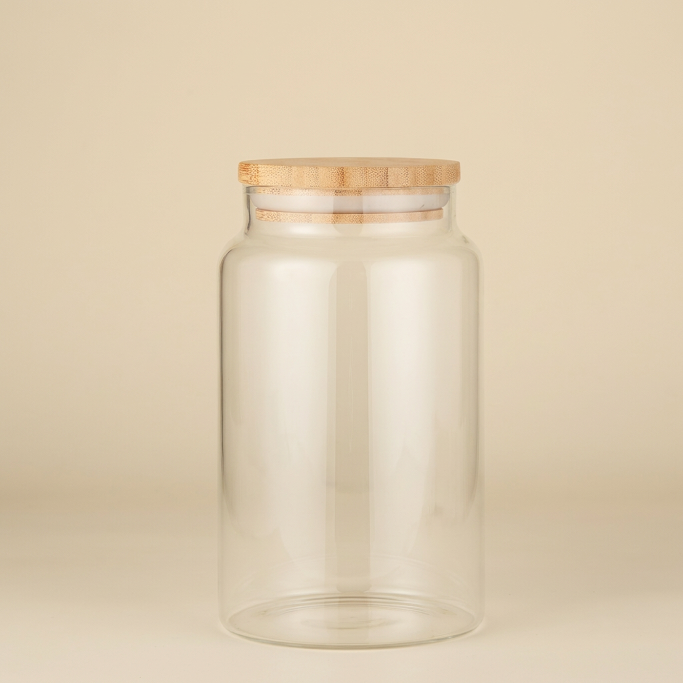 Barattolo in vetro con coperchio in Bambù 1000 ml