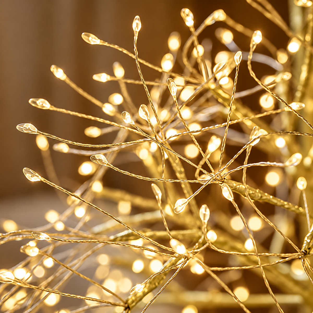 Decoro Tarassaco Luminoso EDG Enzo De Gasperi Oro con 576 LED – H 150 cm – IP44
