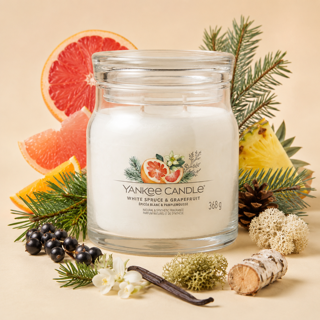 Yankee Candle Giara 368gr White Spruce & Grapefruit