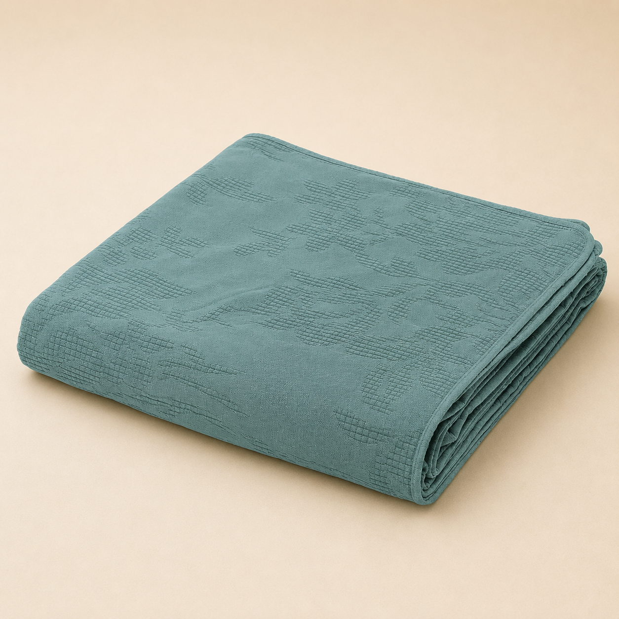 Copriletto matrimoniale Talia Matelassé Bloom – 100% Cotone Stone Washed