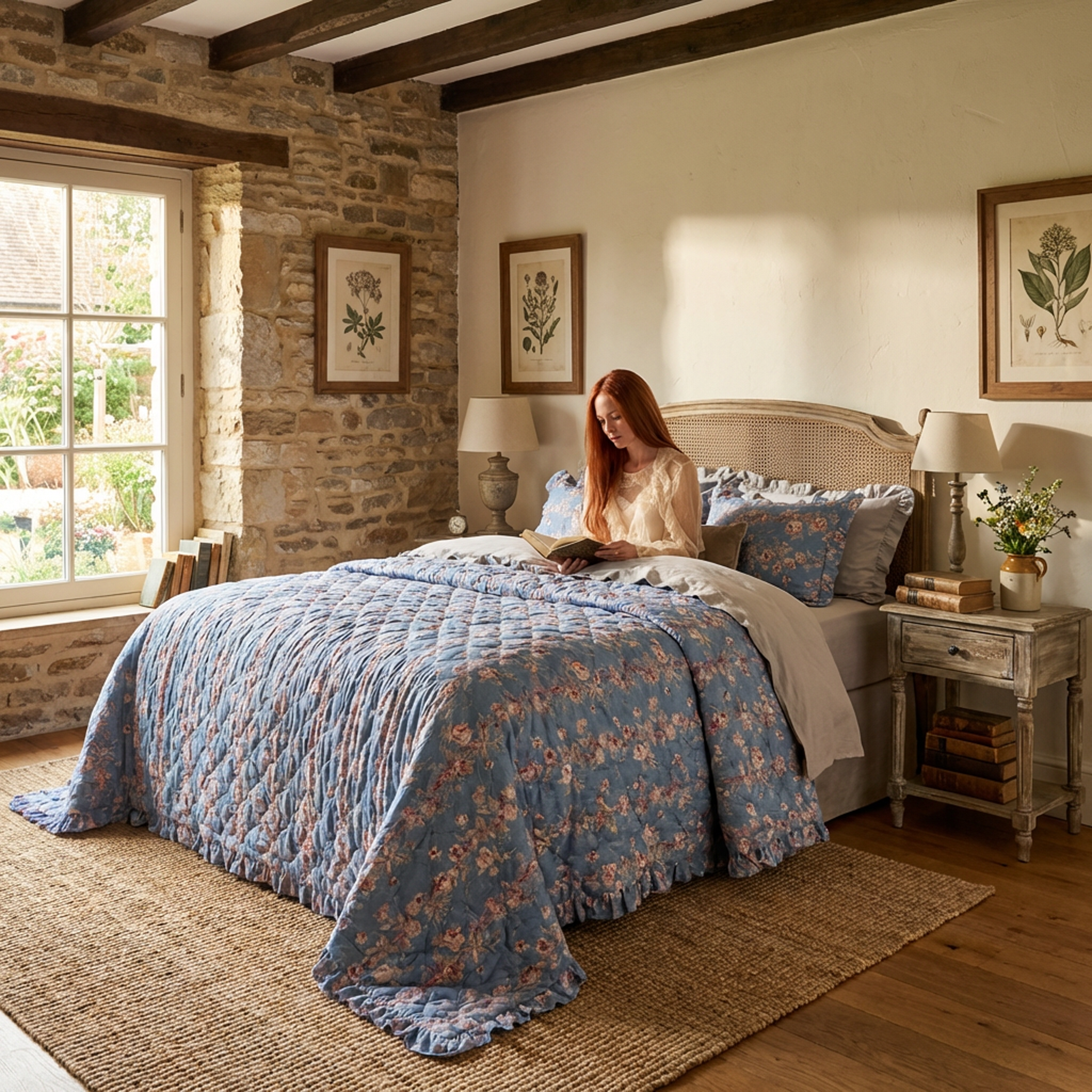 Boutis matrimoniale Amicizia Fiorita