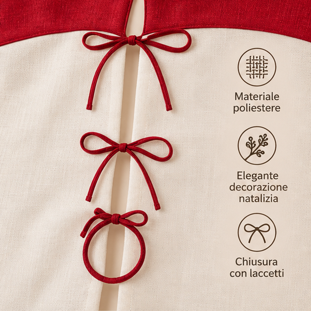 Copribase albero di natale Jingle Bells
