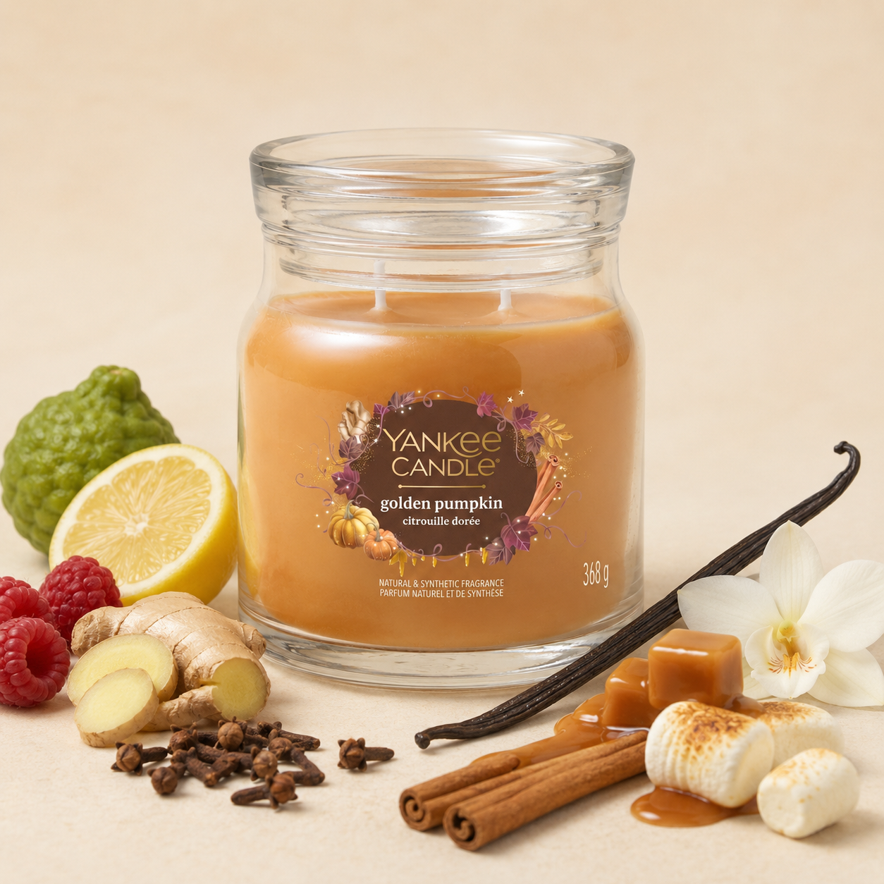 Yankee Candle Giara 368gr Golden Pumpkin