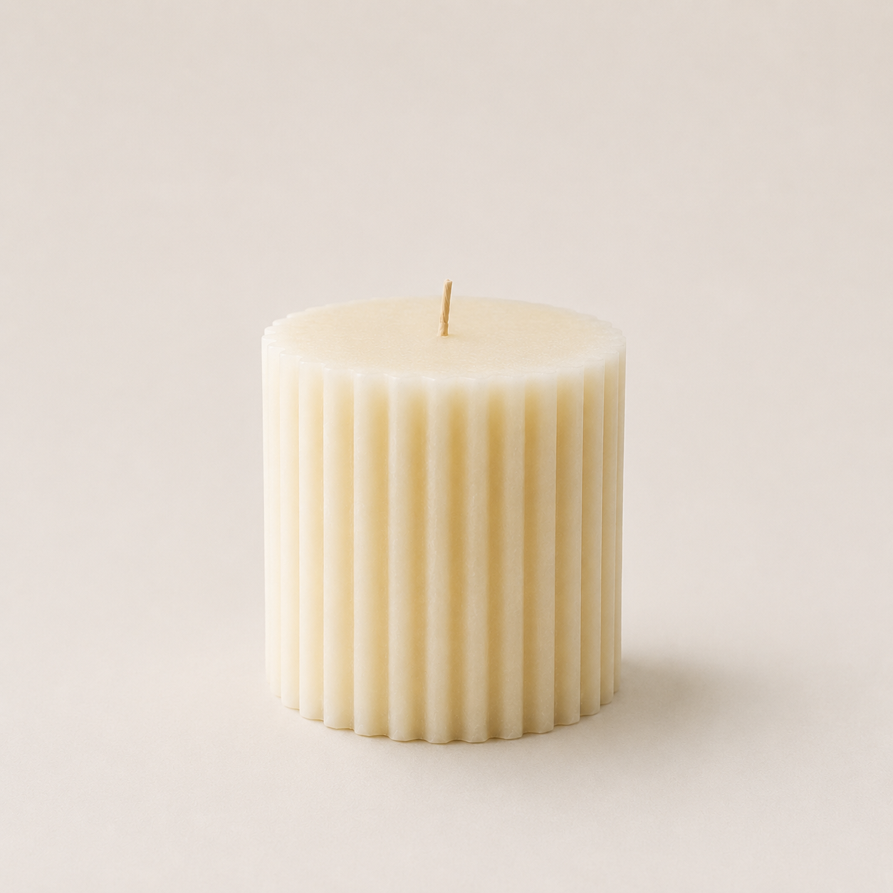 Candela Profumata Vaniglia – Effetto Rigato h.10