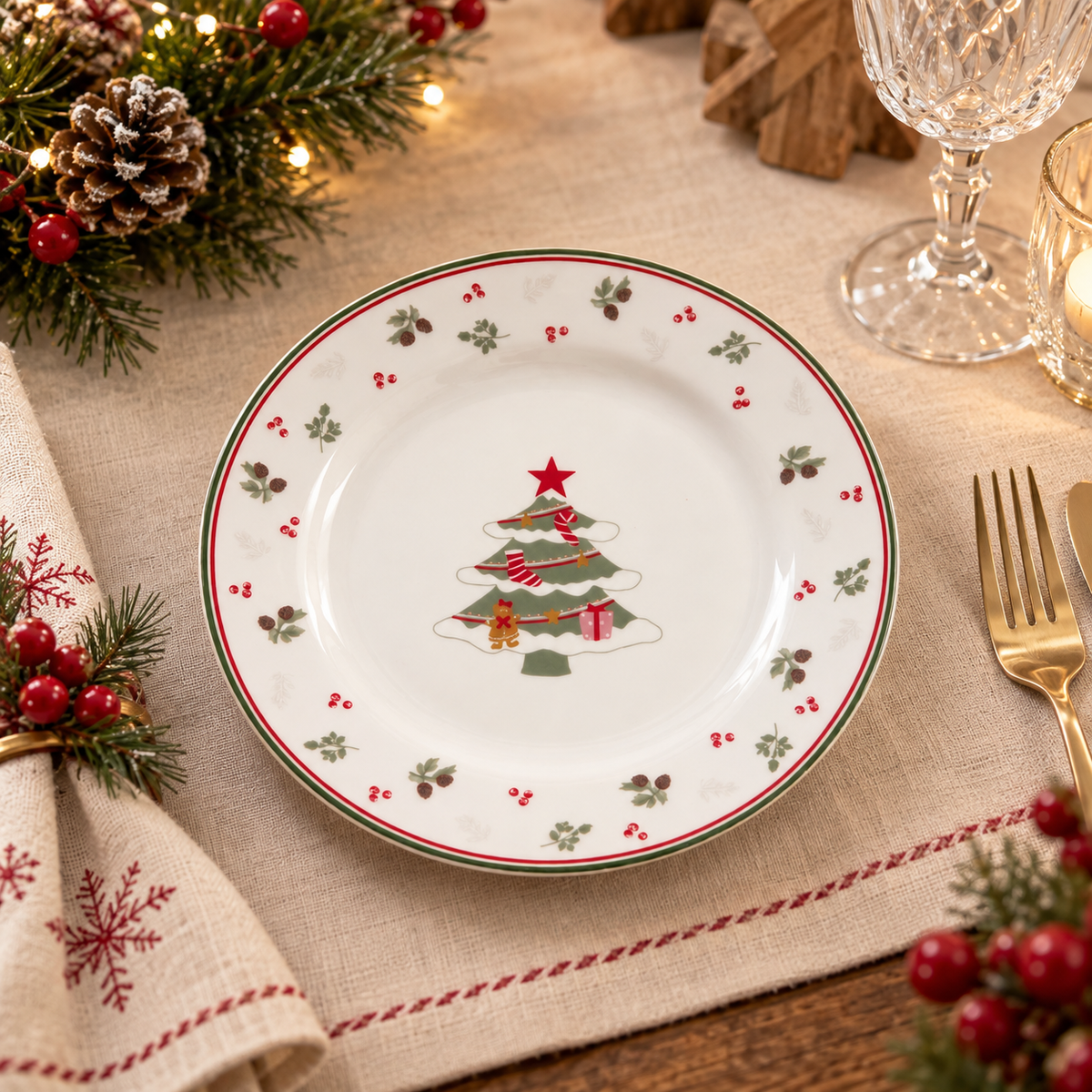 Piatto piano Charline Xmas