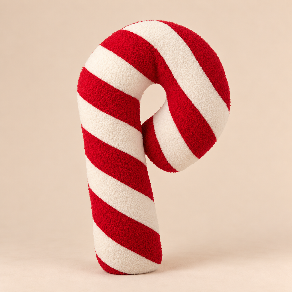 Cuscino Natalizio Bastoncino di Zucchero Candy Cane 63 cm