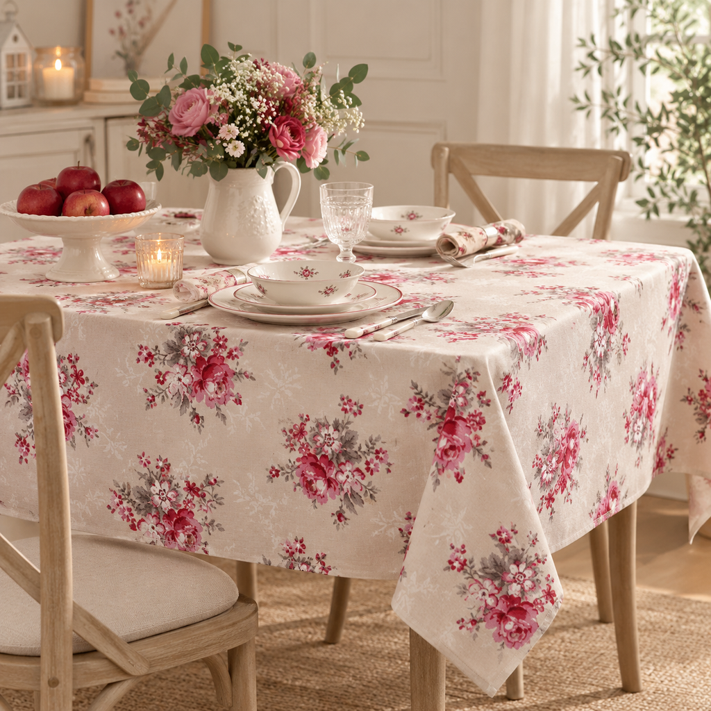 Tovaglia Marie GreenGate Beige 150 x 150 cm