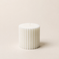 Candela Rustica a Righe EDG h.8cm