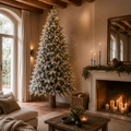 Albero di Natale innevato Merano EDG con 750 LED h.210cm