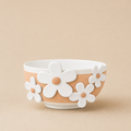 Ciotola Flower Glam cipria/bianco