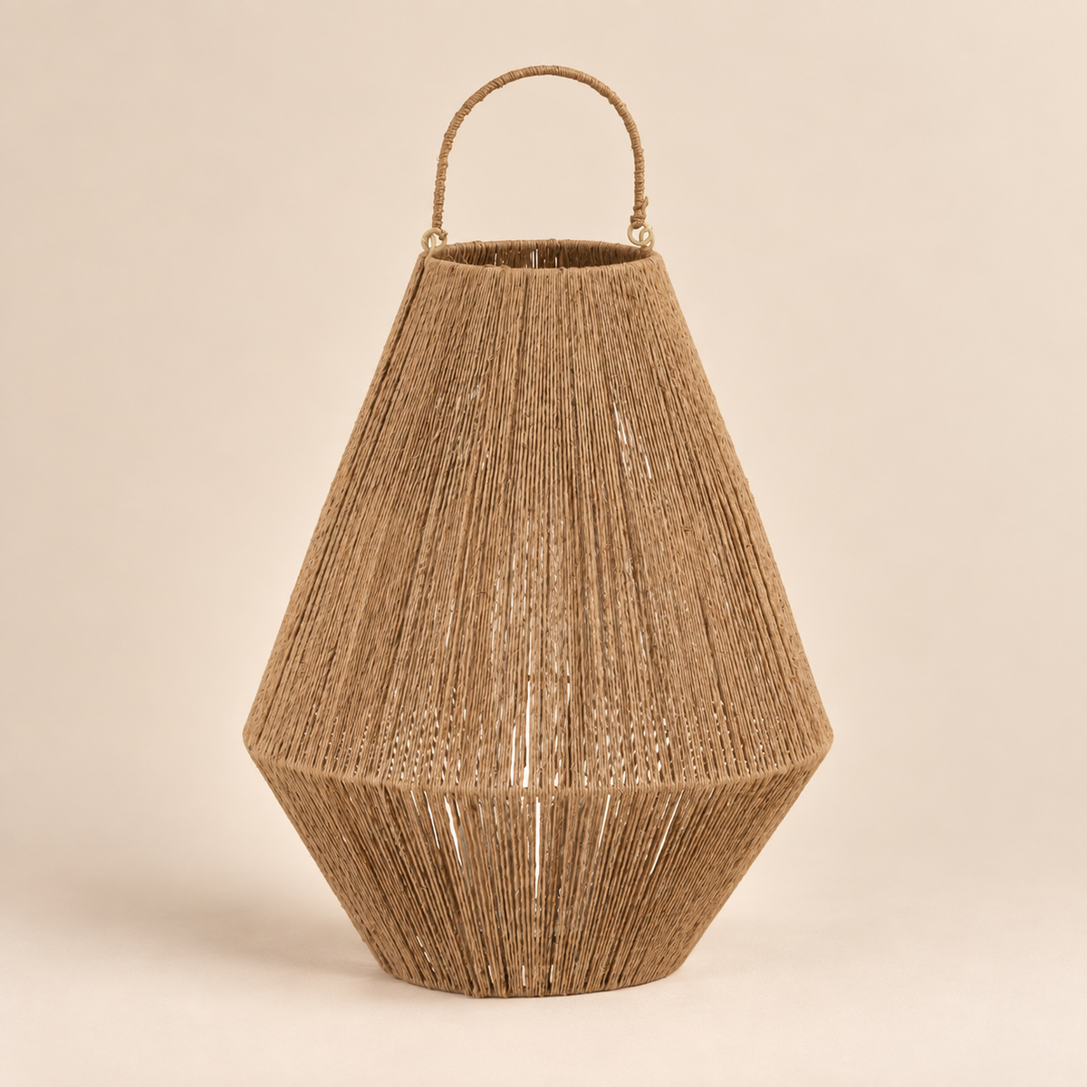 Lanterna Dantya in Canna, Malacca e Bambù Ø 37,5 x H 48 cm