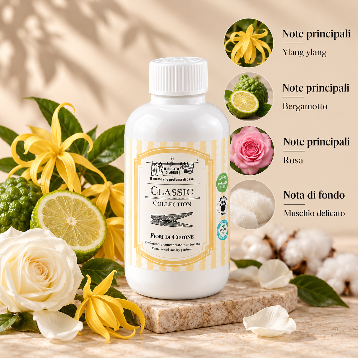 Essenza Il Bucato di Adele Classic Fiori di cotone 500ml