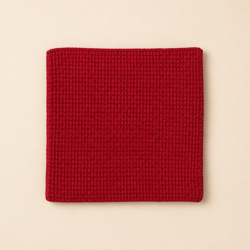 Canovaccio maglia 25x25 rosso