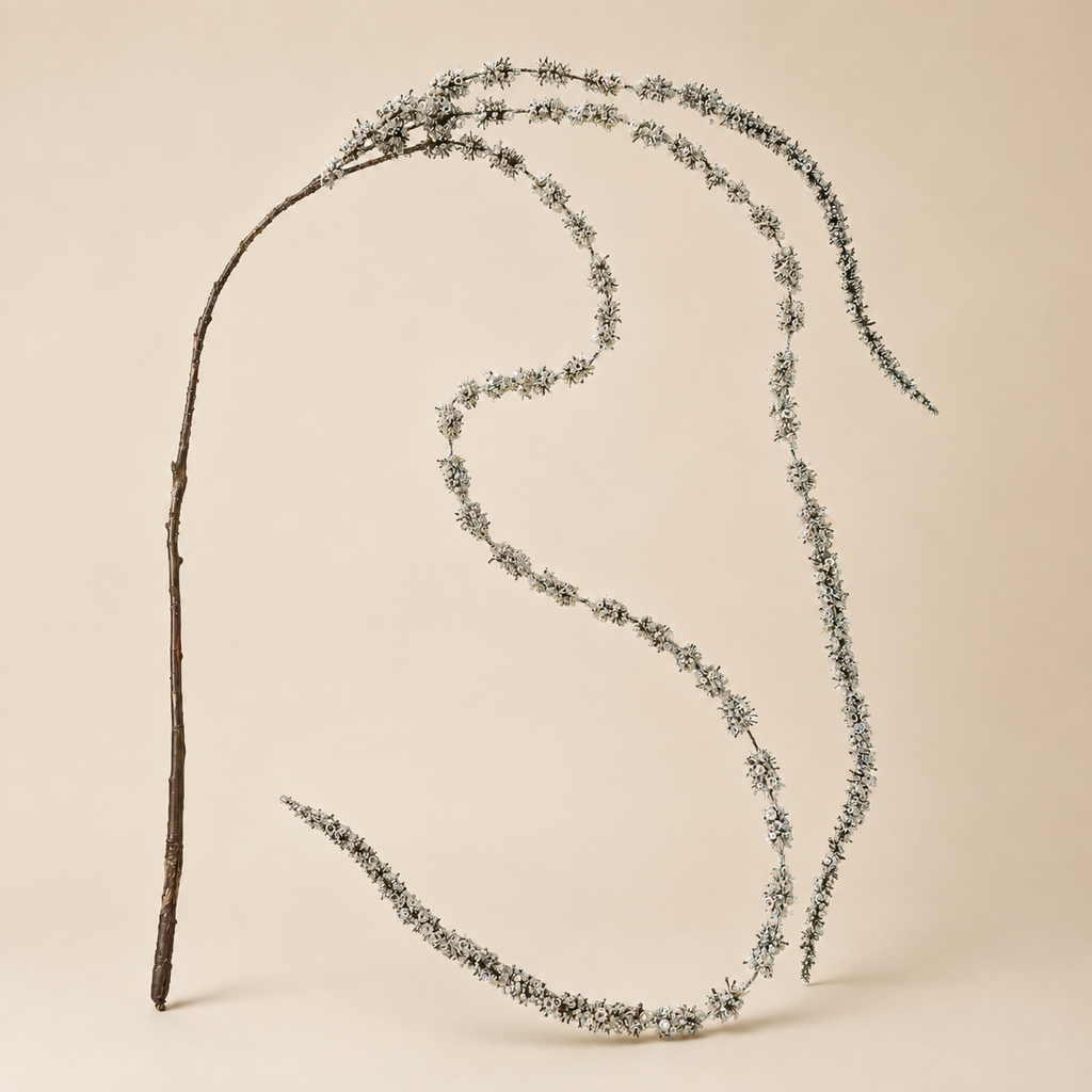 Ramo Cedro Ghiacciato Argento – H 148 cm