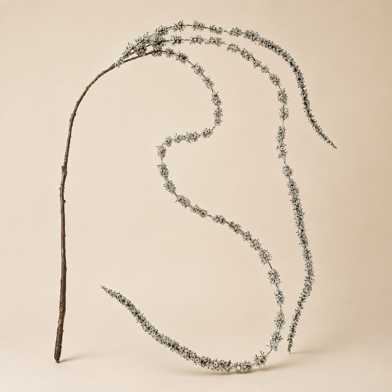 Ramo Cedro Ghiacciato Argento – H 148 cm