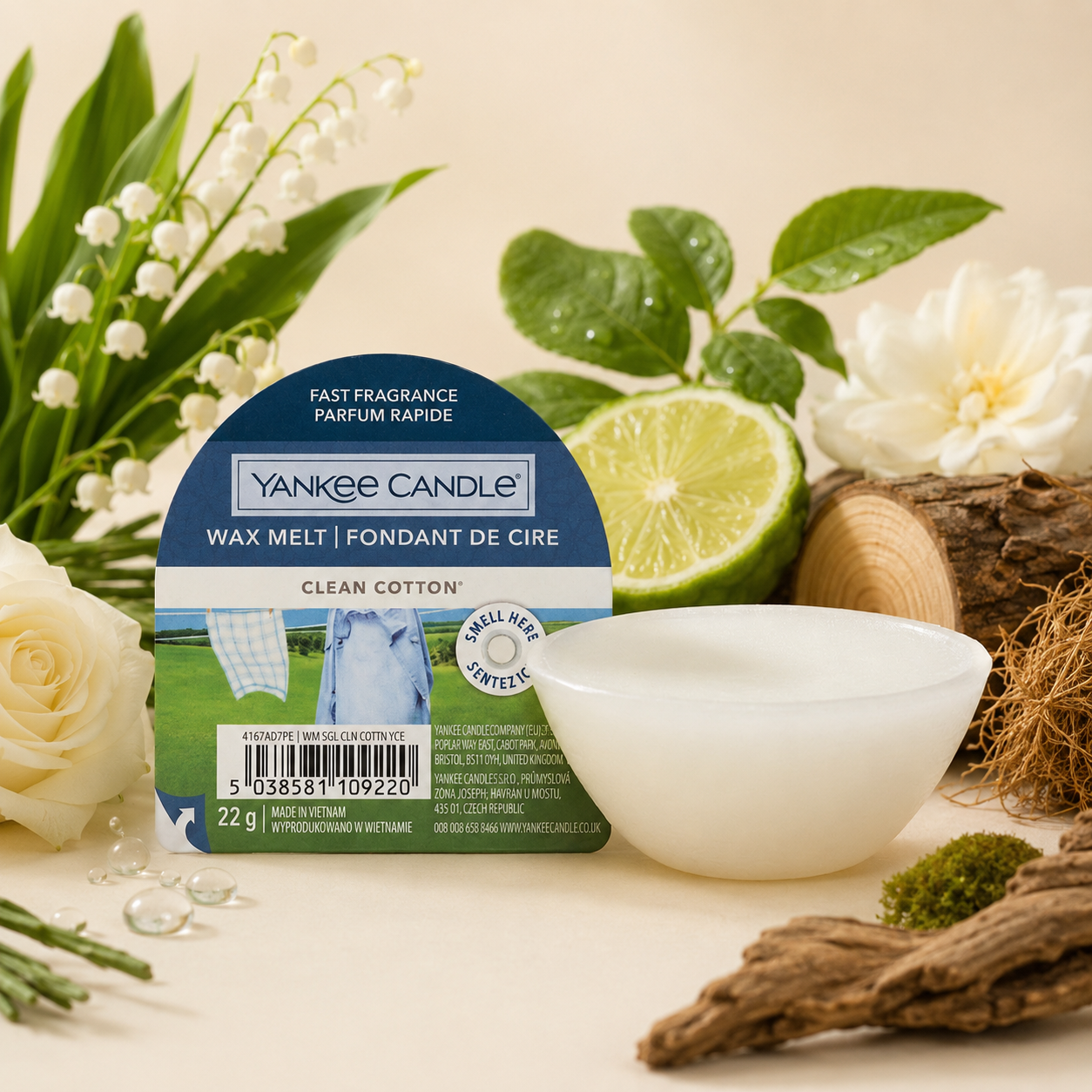 Yankee Candle cera Clean cotton