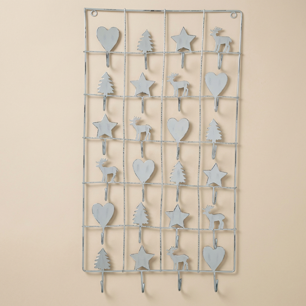 Calendario dell’Avvento da Parete in Metallo 73cm