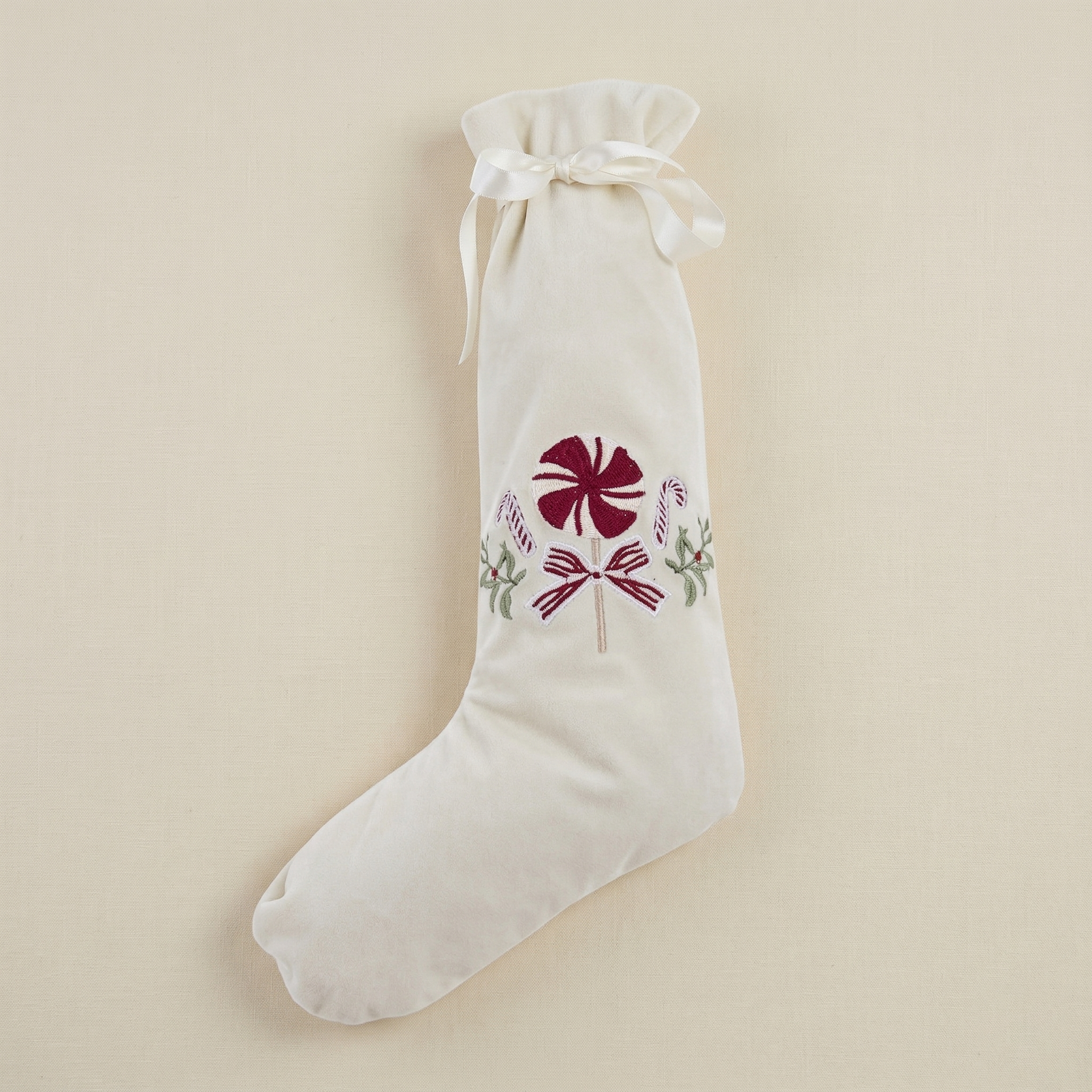 Calza di natale Teddy Bear caramelle bianca